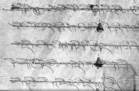 Herrscherurkunde des Königs Nyima Namgyel von Ladakh aus dem Jahre 1697 Herrscherurkunde des Königs Nyima Namgyel von Ladakh aus dem Jahre 1697