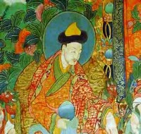 Lhabsang Khan, Wandbild aus dem Sera-Kloster Lhabsang Khan, Wandbild aus dem Sera-Kloster